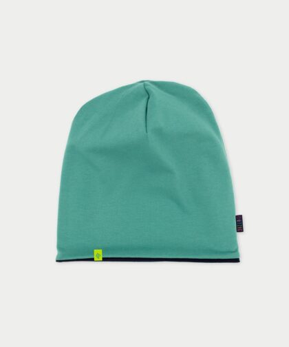 Beanie Mütze - sea green & denim blue