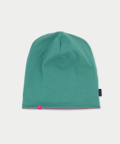 Beanie Mütze - sea green & dusty mauve