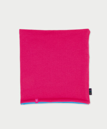 Wende-Loop Schal - hot pink & aqua blue