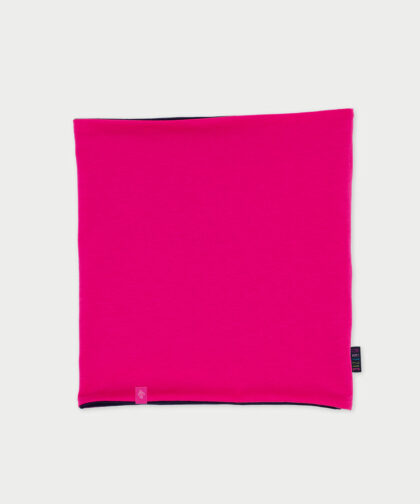 Wende-Loop Schal - hot pink & denim blue