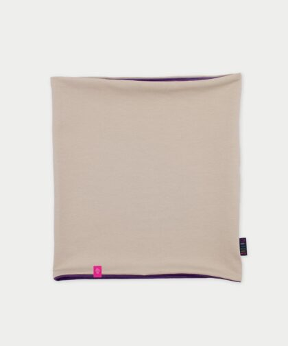 Wende-Loop Schal - sand & provence purple